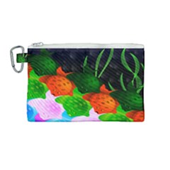 Pattern Fishes Escher Canvas Cosmetic Bag (medium)