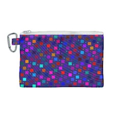 Squares Square Background Abstract Canvas Cosmetic Bag (medium)