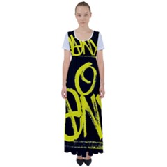 Antianxiety High Waist Short Sleeve Maxi Dress by SirCeazer