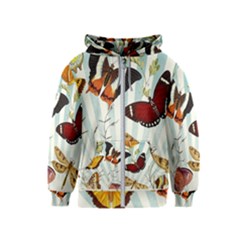 My Butterfly Collection Kids  Zipper Hoodie by WensdaiAmbrose