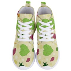 Leaves Background Leaf Women s Lightweight High Top Sneakers