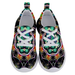 Fractal Chaos Symmetry Psychedelic Running Shoes by Pakrebo