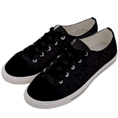 Back To Black Men s Low Top Canvas Sneakers by WensdaiAmbrose
