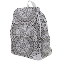 Vector Mandala Drawing Decoration Top Flap Backpack by Pakrebo