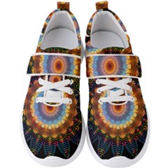 Colorful Prismatic Chromatic Men s Velcro Strap Shoes by Pakrebo