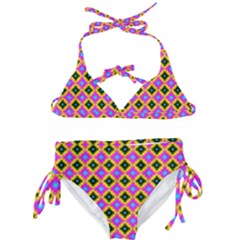 Tile Background Image Design Kids  Classic Bikini Set by Pakrebo