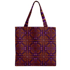 Background Image Decorative Zipper Grocery Tote Bag