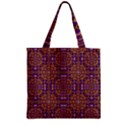 Background Image Decorative Zipper Grocery Tote Bag View1