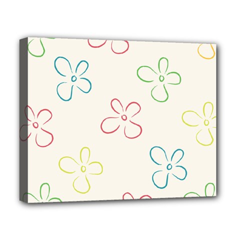 Flower Background Nature Floral Deluxe Canvas 20  X 16  (stretched)