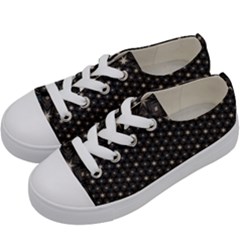 Background Pattern Structure Kids  Low Top Canvas Sneakers