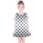 Black And White Tribal Kids  Simple Cotton Dress