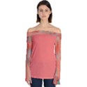 Coral Mirage Off Shoulder Long Sleeve Top View1