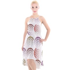 Zappwaits Artdesign High-low Halter Chiffon Dress  by zappwaits