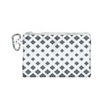 Black And White Tribal Canvas Cosmetic Bag (Small)