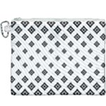 Black And White Tribal Canvas Cosmetic Bag (XXXL)