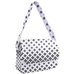 Black And White Tribal Courier Bag