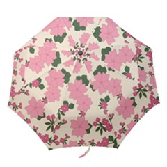 Floral Vintage Flowers Wallpaper Folding Umbrellas
