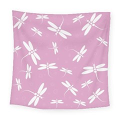 Dragonflies Pattern Square Tapestry (large) by Valentinaart