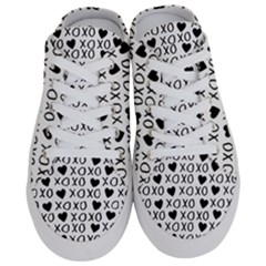 Xo Valentines Day Pattern Half Slippers by Valentinaart