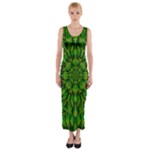 Love The Tulips In The Right Season Fitted Maxi Dress