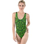 Love The Tulips In The Right Season High Leg Strappy Swimsuit