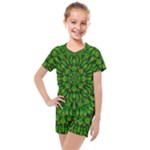 Love The Tulips In The Right Season Kids  Mesh Tee and Shorts Set