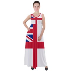 White Ensign Of Royal Navy Empire Waist Velour Maxi Dress by abbeyz71