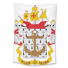 Coat Of Arms Of The Colombian Navy Large Tapestry by abbeyz71