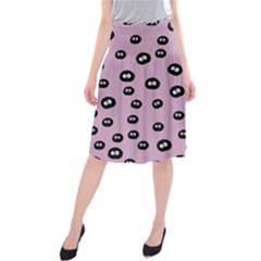 Totoro - Soot Sprites Pattern Midi Beach Skirt by Valentinaart