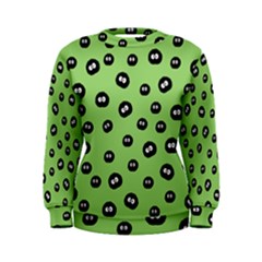 Totoro - Soot Sprites Pattern Women s Sweatshirt by Valentinaart
