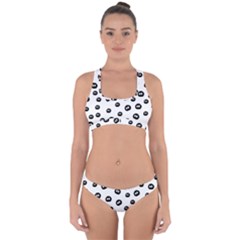 Totoro - Soot Sprites Pattern Cross Back Hipster Bikini Set by Valentinaart