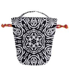 Pattern Star Design Texture Drawstring Bucket Bag by Pakrebo