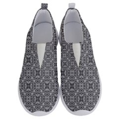 Black White Geometric Background No Lace Lightweight Shoes by Pakrebo
