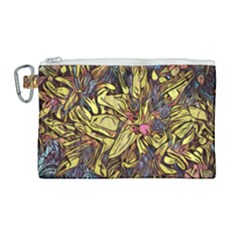 Lilies Abstract Flowers Nature Canvas Cosmetic Bag (large) by Pakrebo