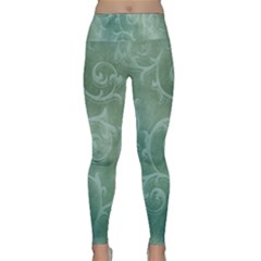 Background Green Structure Texture Lightweight Velour Classic Yoga Leggings