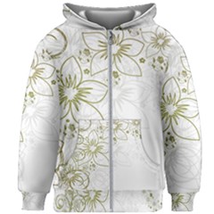 Flowers Background Leaf Leaves Kids  Zipper Hoodie Without Drawstring