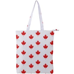 Maple Leaf Canada Emblem Country Double Zip Up Tote Bag by Mariart