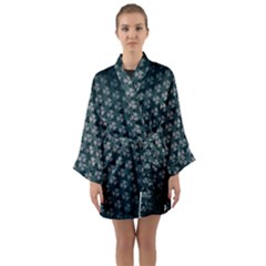 Texture Background Pattern Long Sleeve Kimono Robe