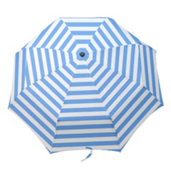 Blue Stripes Folding Umbrellas by snowwhitegirl