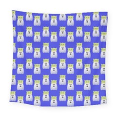Ghost Pet Blue Square Tapestry (large)