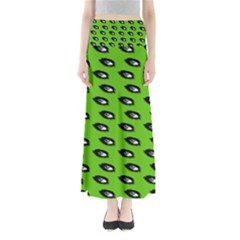 Eyes Green Full Length Maxi Skirt by snowwhitegirl