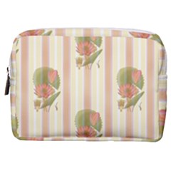 Lotus Flower Waterlily Wallpaper Make Up Pouch (medium) by Mariart