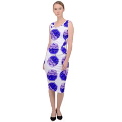 Kawaii Blueberry Jam Jar Pattern Sleeveless Pencil Dress by snowwhitegirl