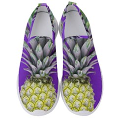 Pineapple Purple Men s Slip On Sneakers by snowwhitegirl