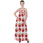 Kawaii Jam Jar Pattern Empire Waist Velour Maxi Dress