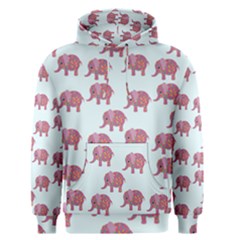 Pink Flower Elephant Men s Pullover Hoodie by snowwhitegirl