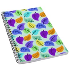 Colorful Leaves Blue 5 5  X 8 5  Notebook by snowwhitegirl
