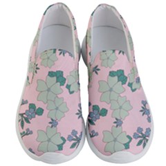 Vintage Floral Lilac Pattern Pink Men s Lightweight Slip Ons by snowwhitegirl