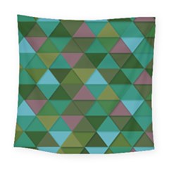Green Geometric Square Tapestry (large)
