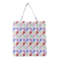 Colorful Cherubs White Grocery Tote Bag by snowwhitegirl